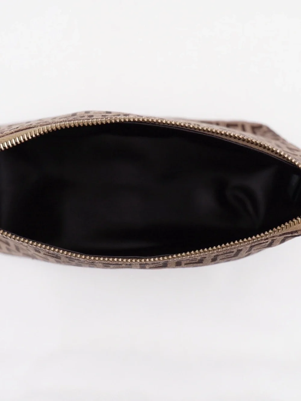 Fendi Brown and Tan Zucca Canvas Wristlet - Picture 10 of 12